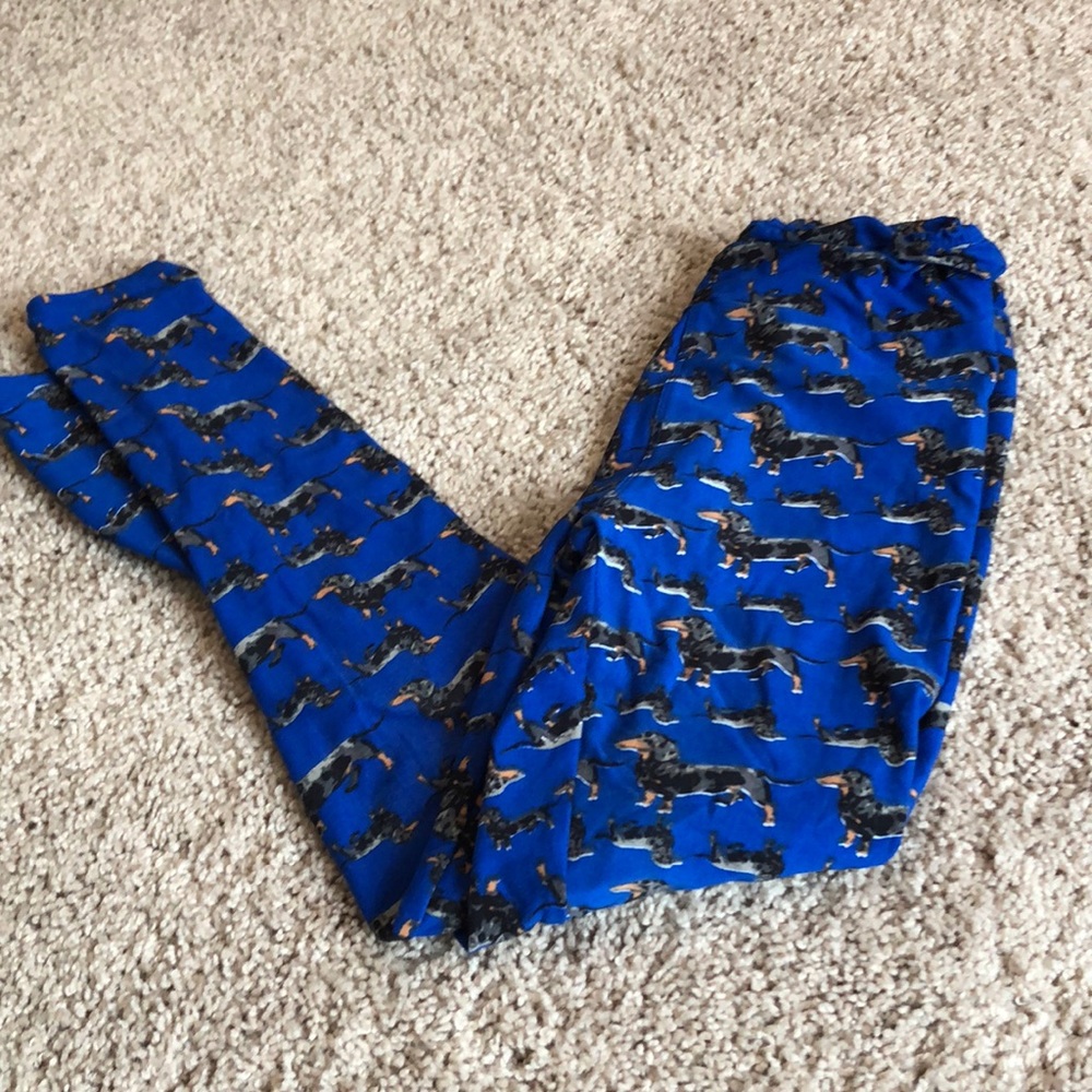 Lularoe OS Daschund leggings